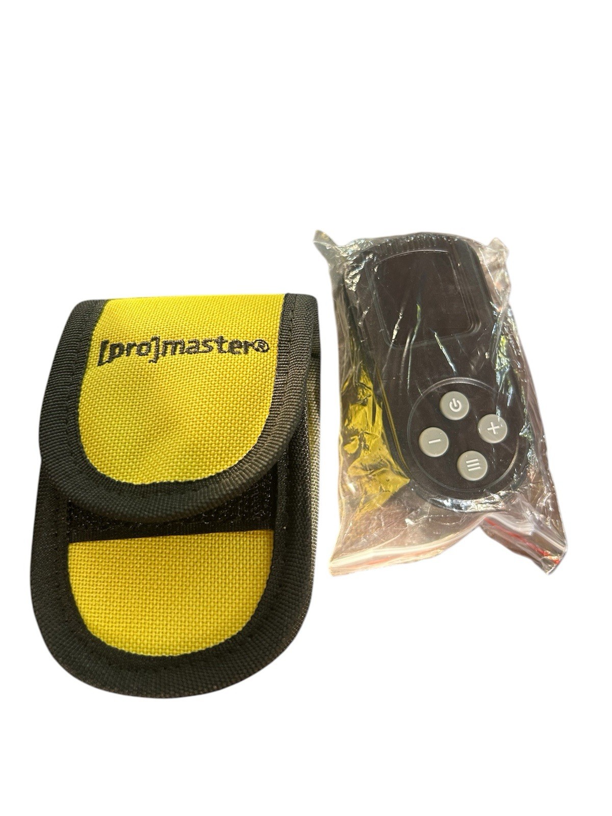 ProMaster Camera Remote Control Yellow Black with Carrying Pouch AAA