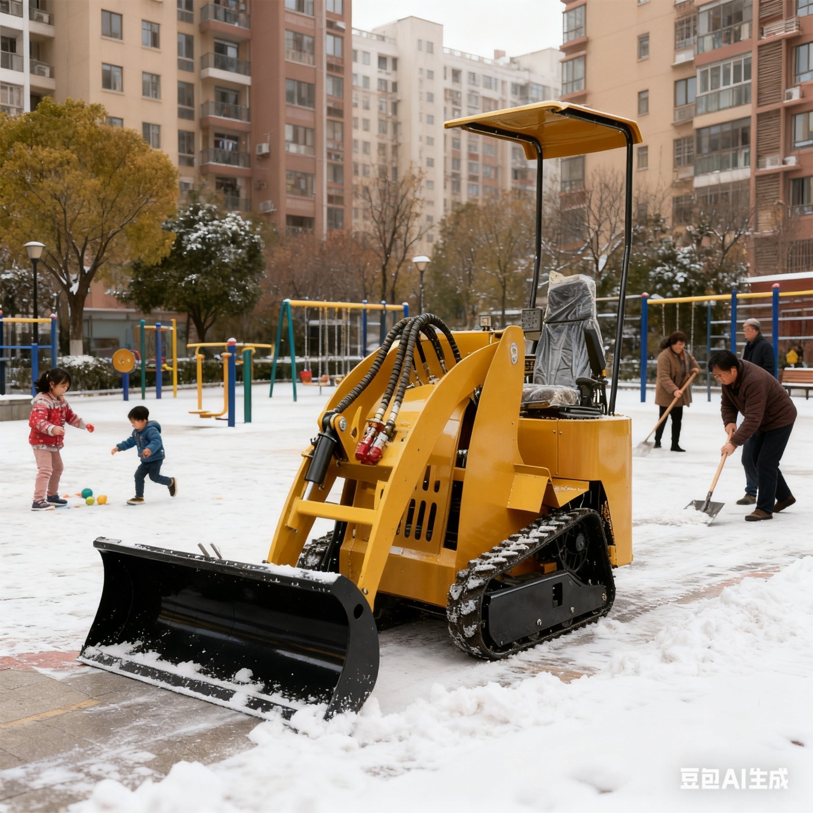 Skid SteerSnow Blade,Pusher SnowPlow Quick Attach - FREESHIPPING
