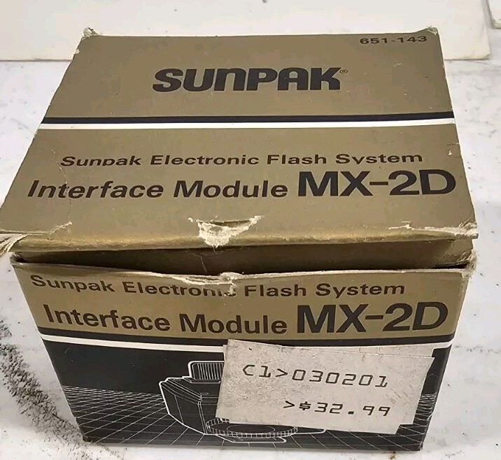 SUNPAK MX-2D FLASH INTERFACE MODULE NEW IN BOX (A5)
