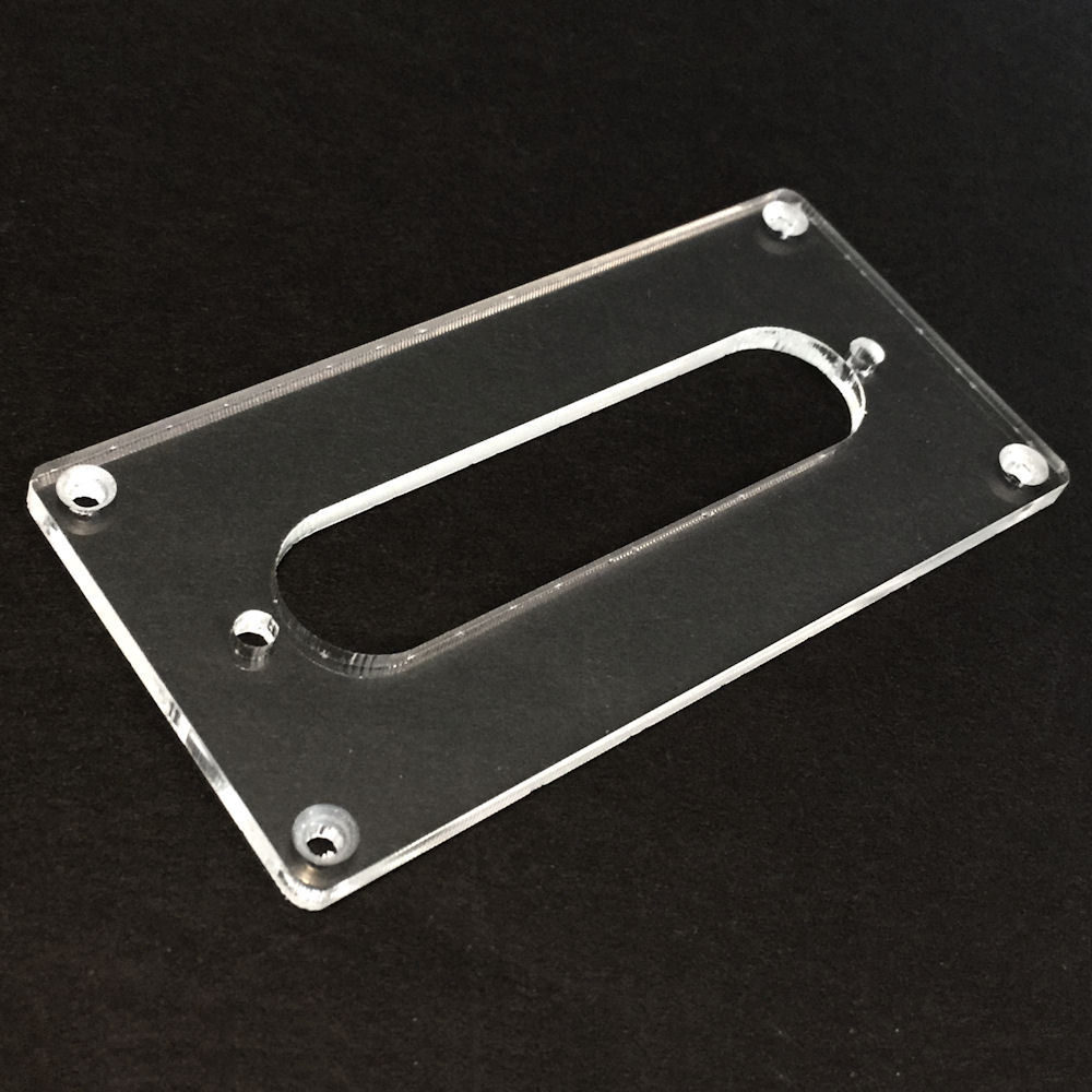 Guitar Parts CONVERSION PICKUP MOUNTING RING - Humbucker Telecaster Neck - CLEAR