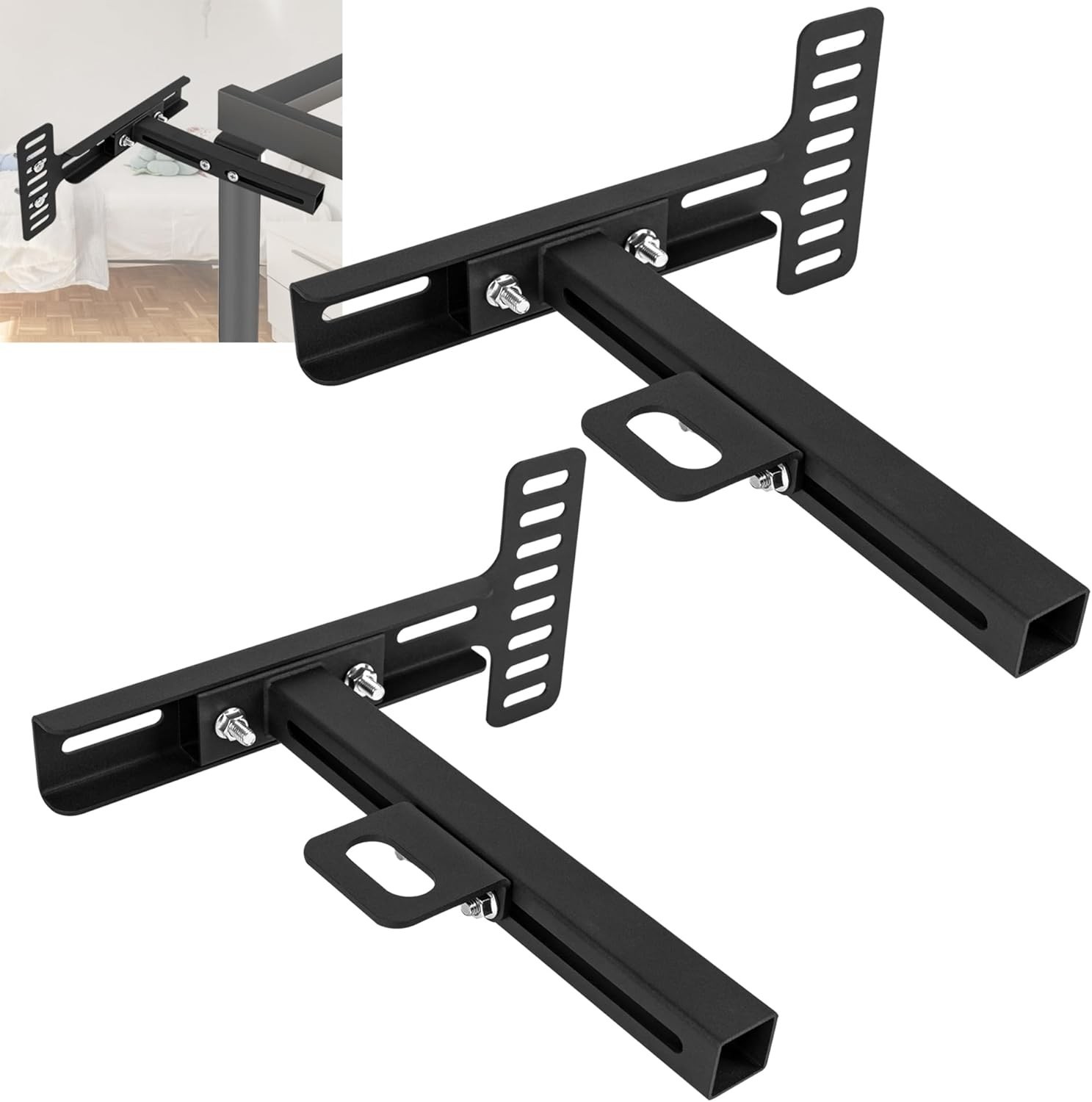 Adjustable Headboard Brackets,Universal Headboard Bracket Kit Metal Bed Frame