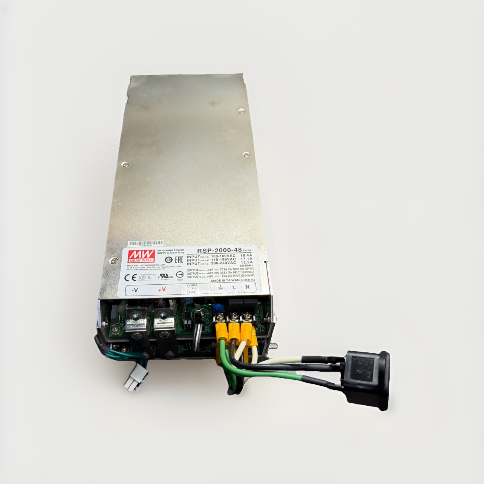MEAN WELL RSP-2000-48 AC/DC Output Regulated Switching Power Supply - USED