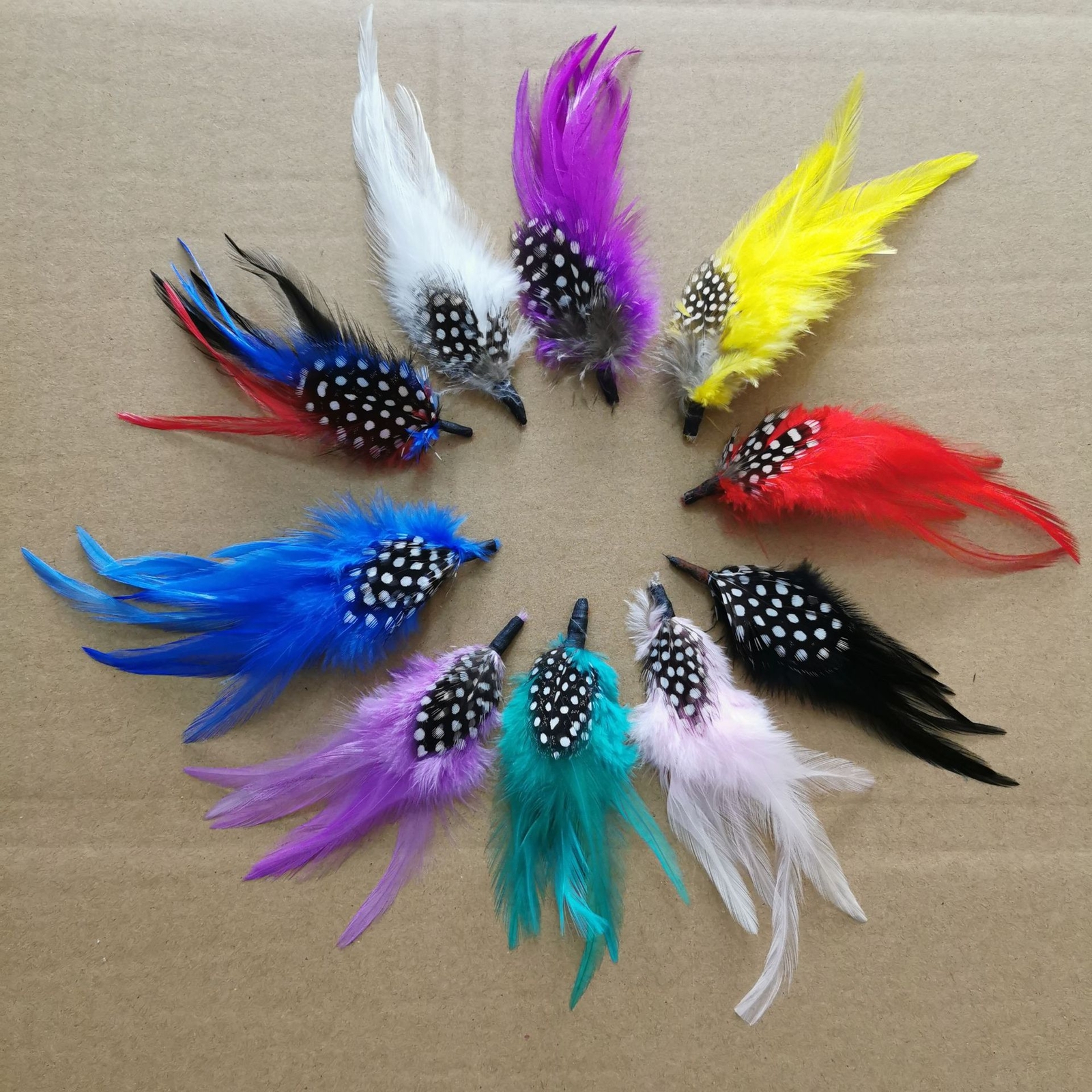 Hat Feathers 5 Pcs Assorted Natural Feather Accessories for Fedora Cowboy hat