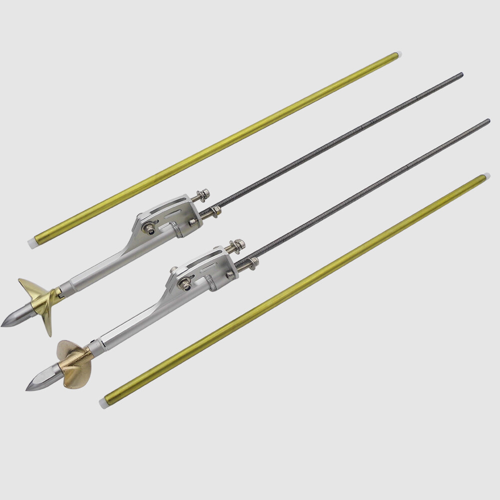 RC Catamaran CAT Flexible Drive Shaft 4mm Dual Drive Cable Strut 36mm Propellers