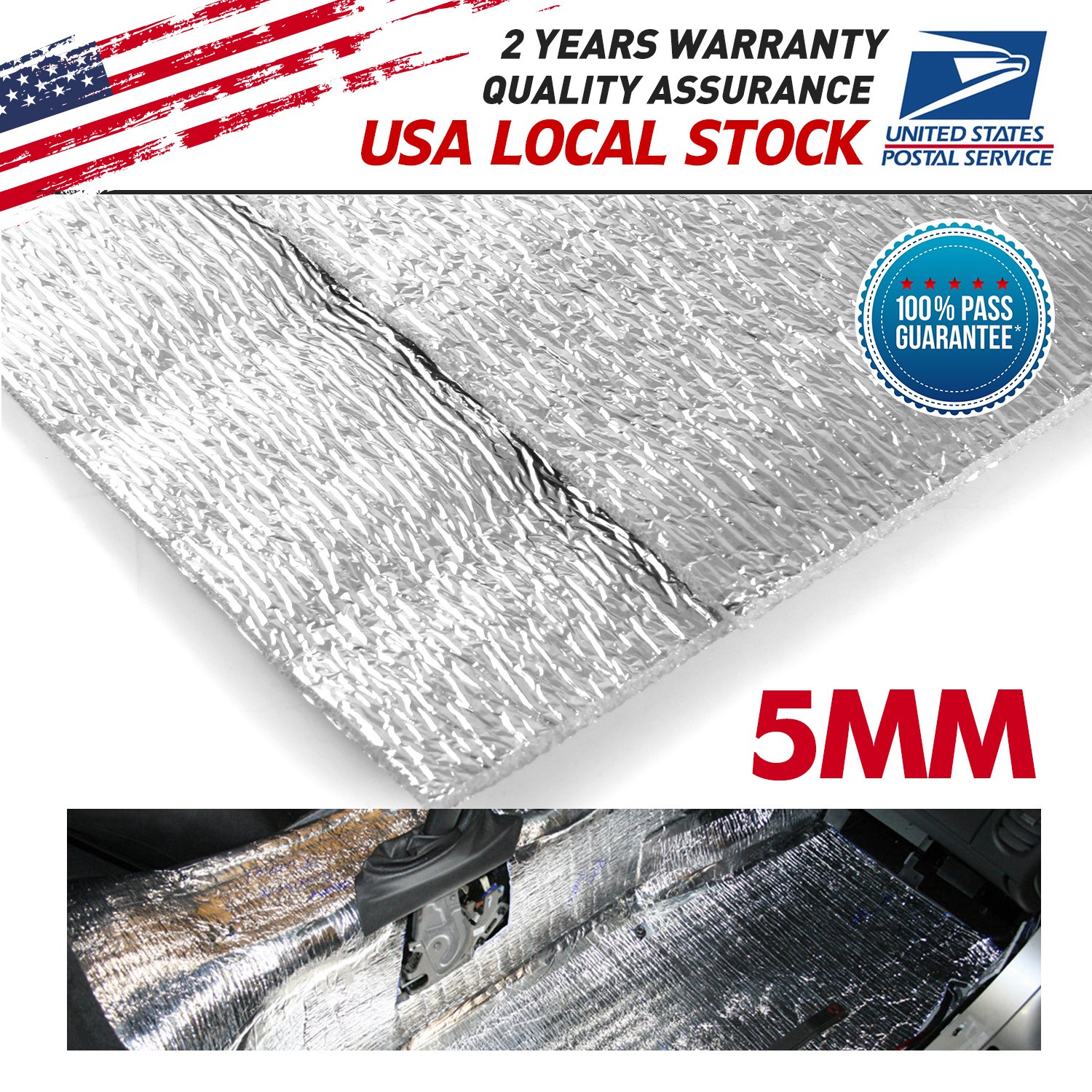 5mm Multiple Sizes Universal Reflective Insulation Roll Durable & Waterproof