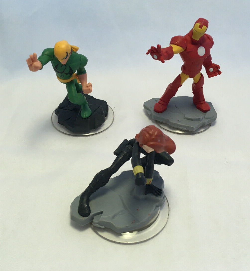 Disney Infinity Marvel 2.0 Iron Fist, Iron Man & Black Widow Figures