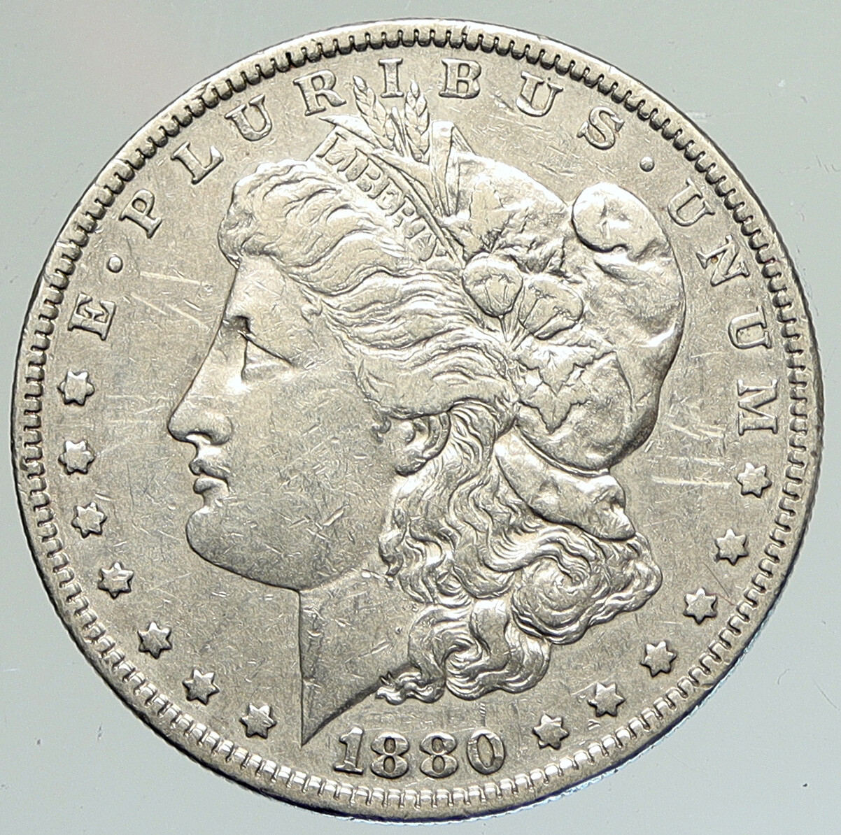 1880 O UNITED STATES of America EAGLE Old SILVER Morgan US Dollar Coin i111926