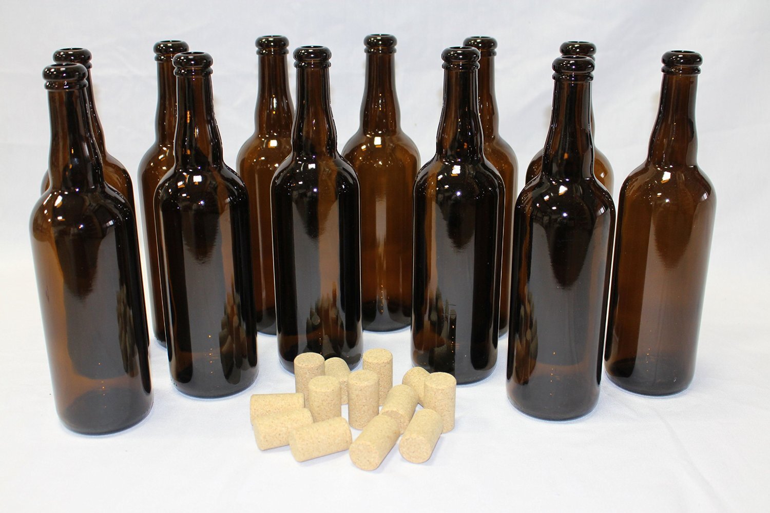 Belgian Beer Bottles (750 ml) With 100 Corks