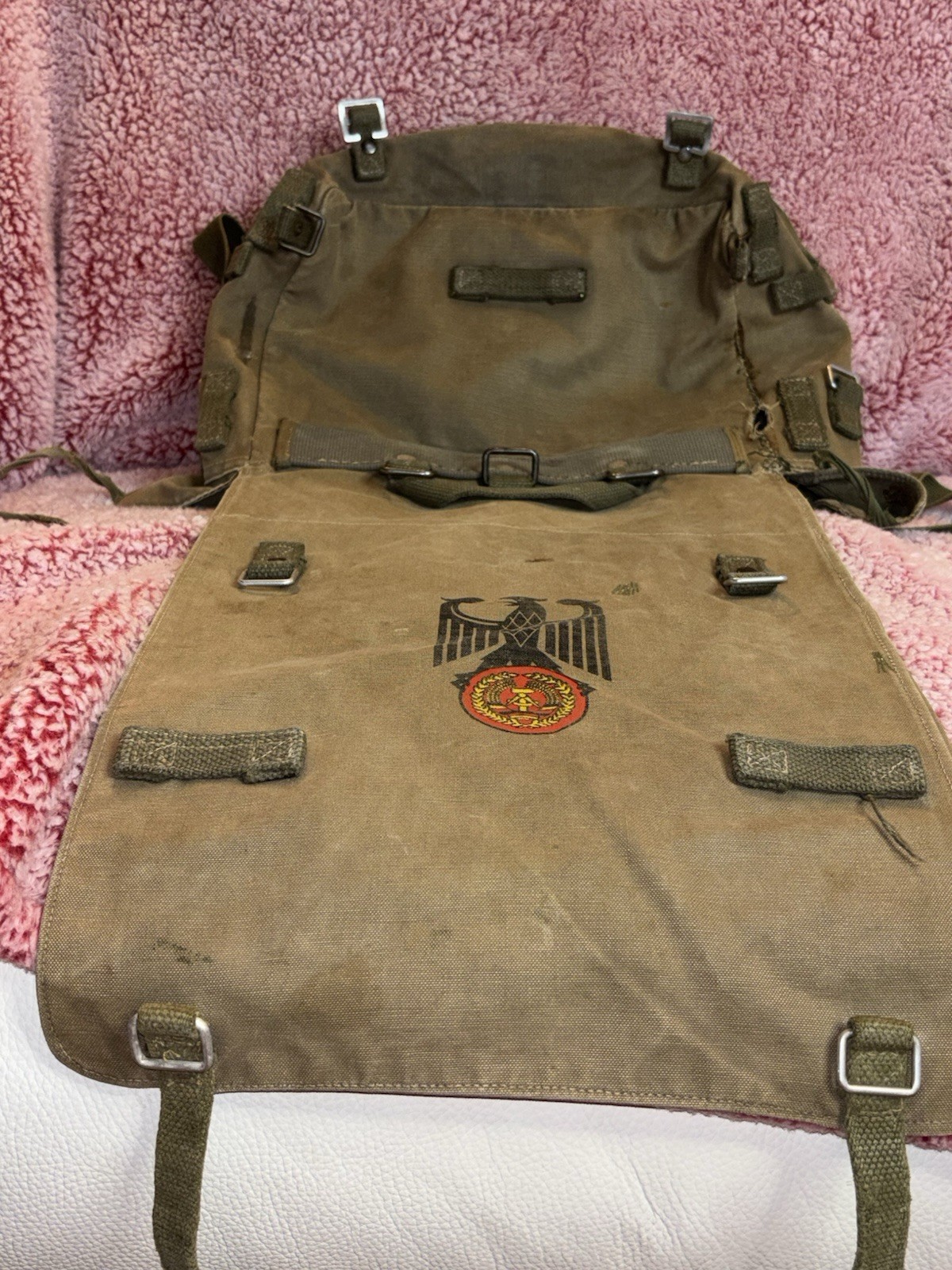 1960s West German Issue Heavy-Duty Canvas Shoulder/Hand Carry