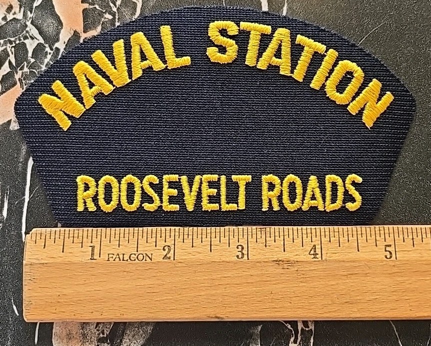 Naval Station Roosevelt Roads 5.50” by 3” BC Hat Patch NOS