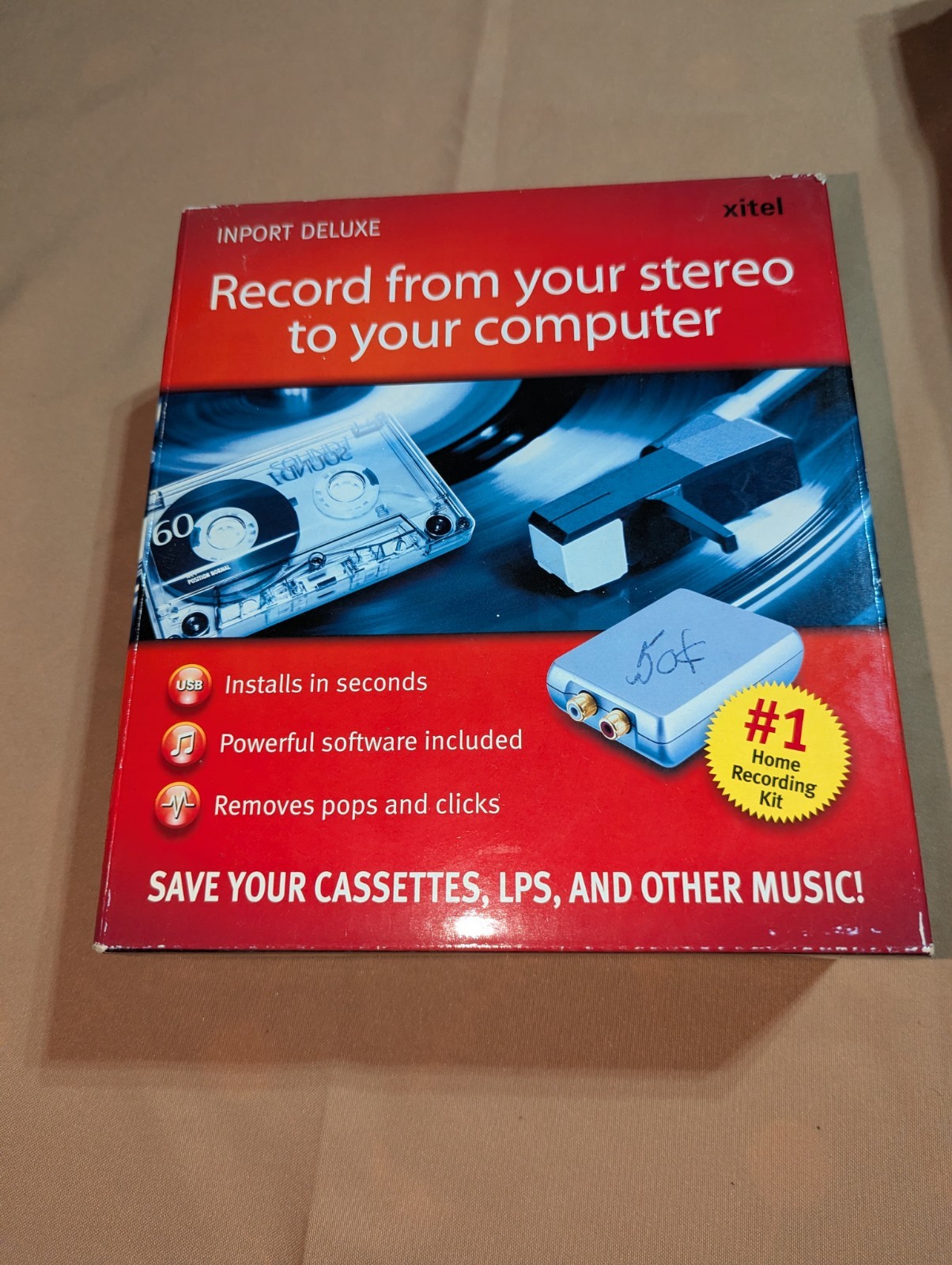 XiteI Inport Deluxe Software Record From Your Stereo To Your Computer New