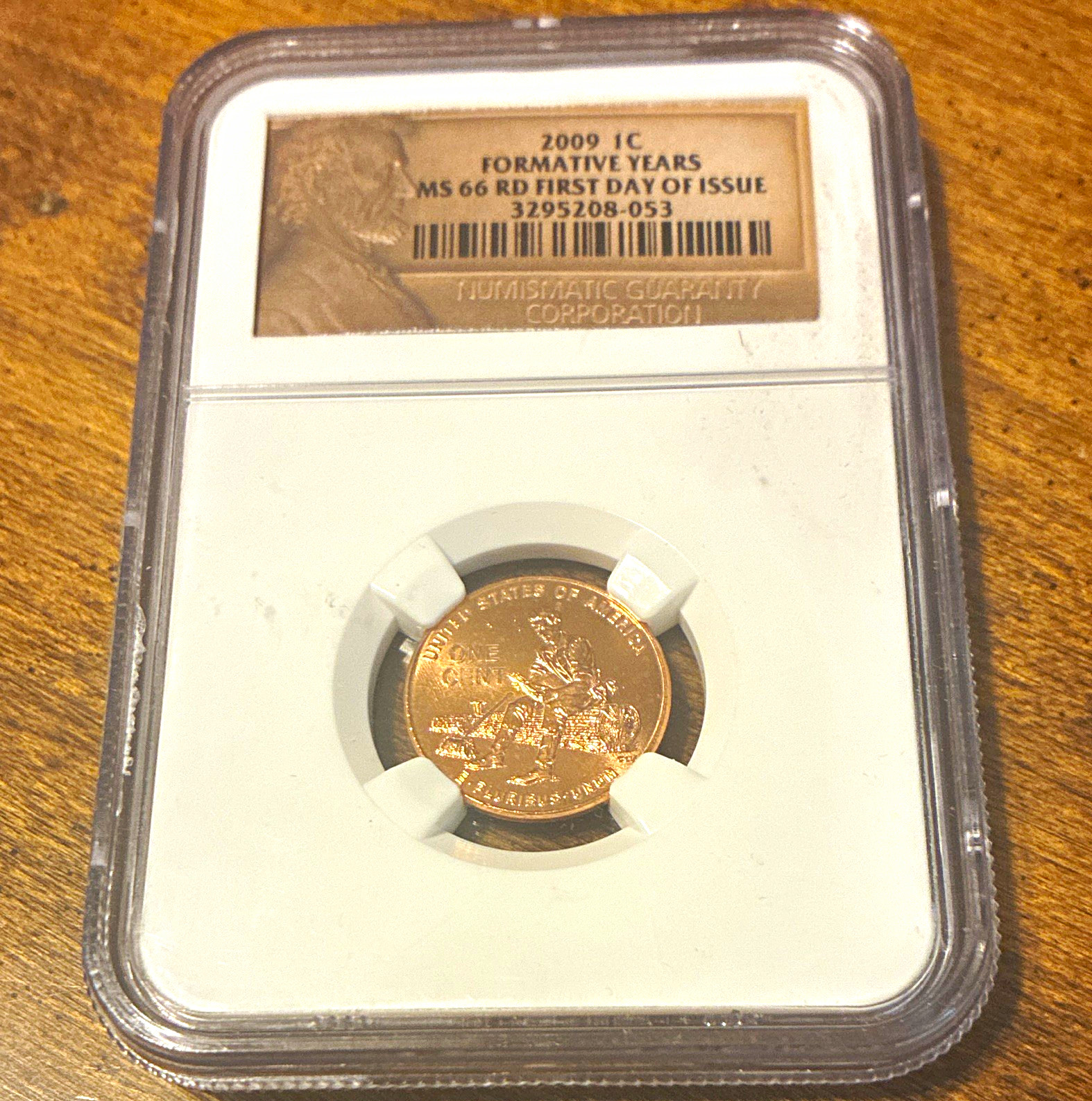 2009-P Lincoln Bicentennial Formative Years Small Cent NGC MS66 RD FDOI