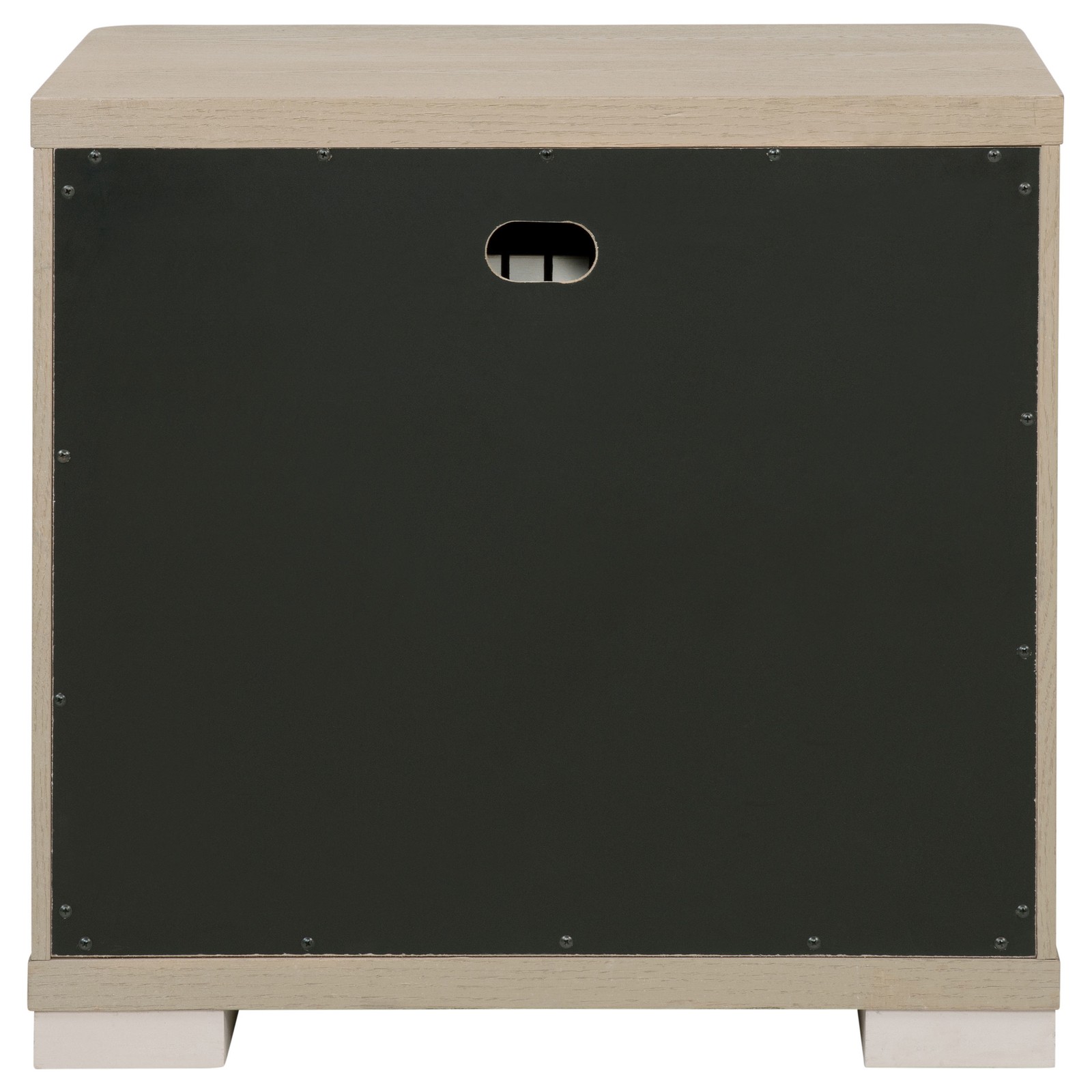 Light Elm 2-drawer Nightstand Bedside Table