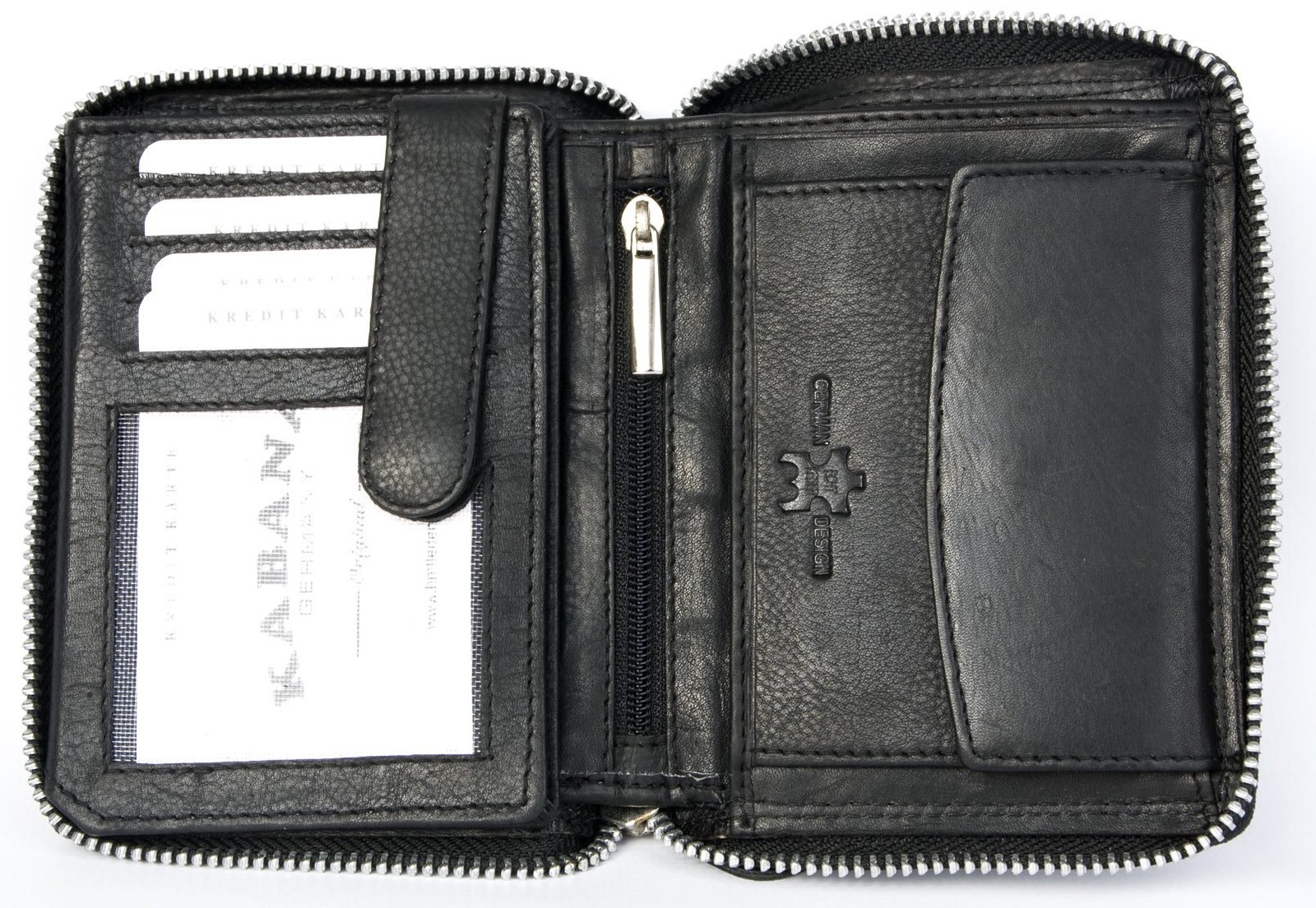 Men's Tri Fold, Black, One Size