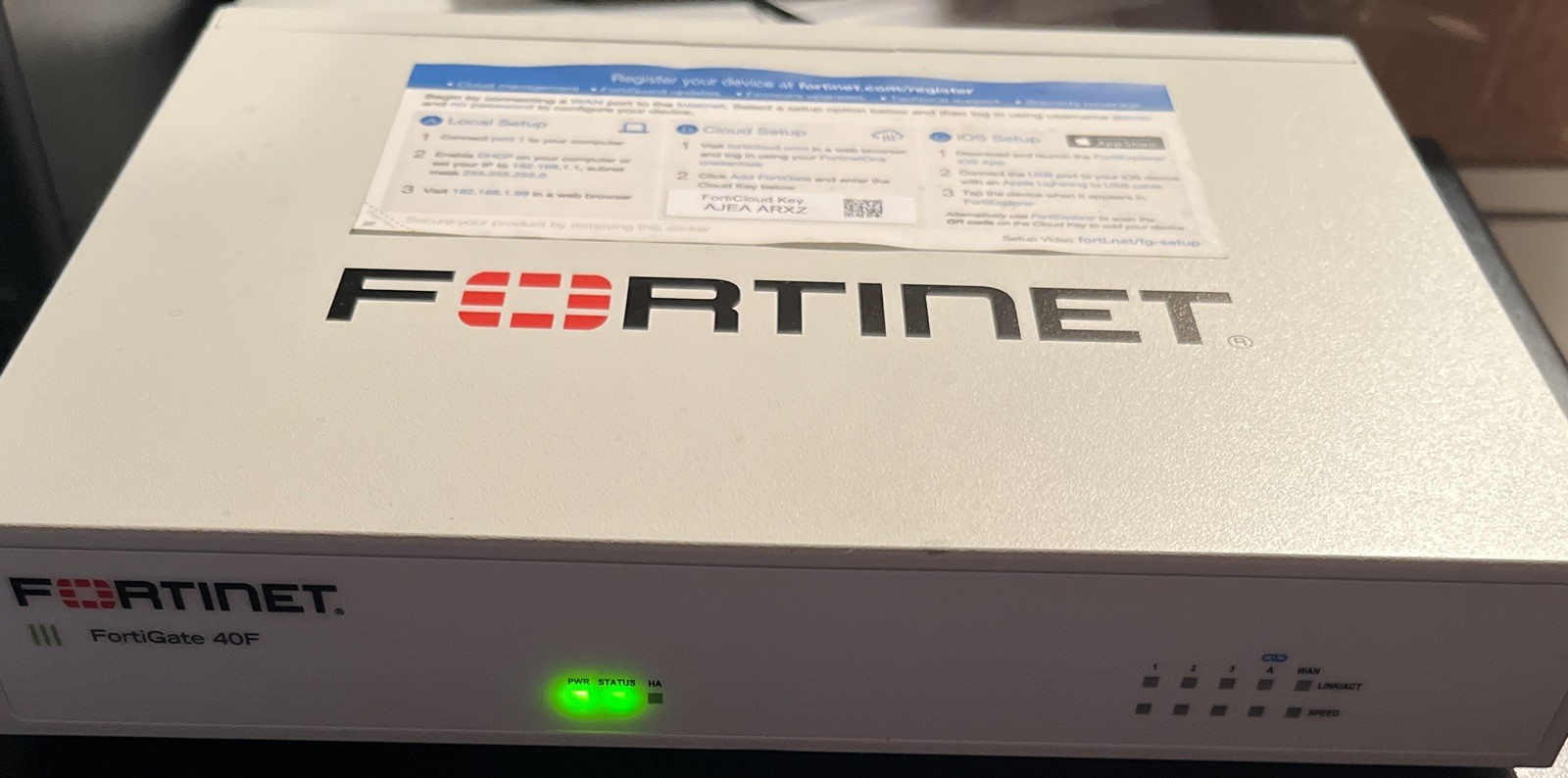 Fortinet FortiGate 40F Next-Gen Firewall Security Appliance TESTED