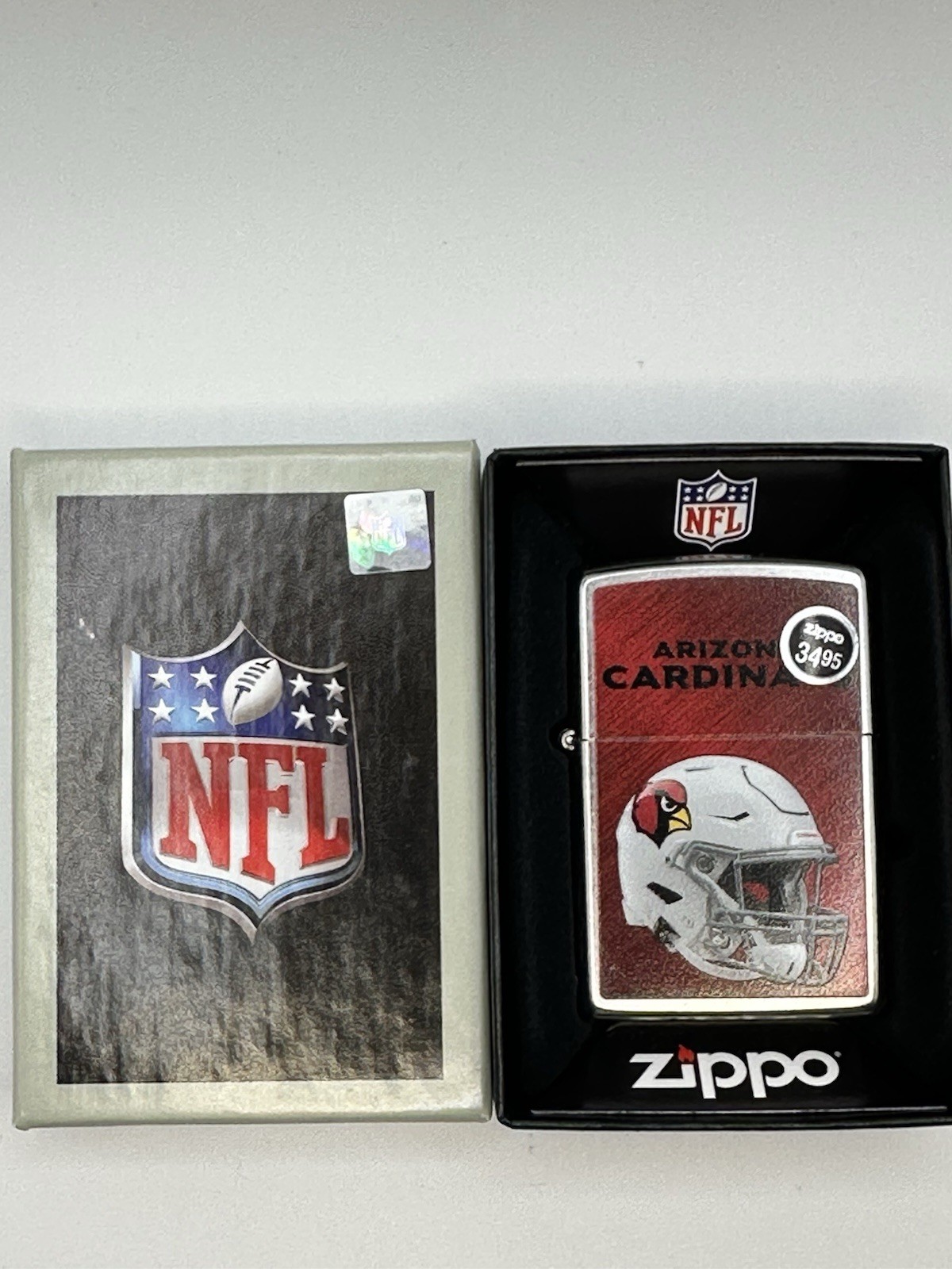 Arizona Cardinals Helmet NFL Chrome Zippo Lighter NEW 48418