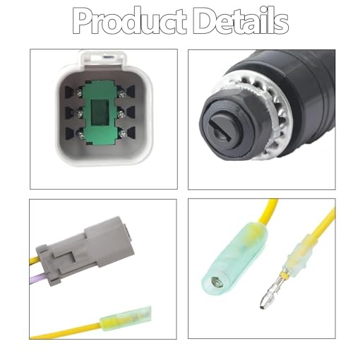 129572 Ignition Switch with 2 Keys Compatible with Tracker Boats, 3 Position 6