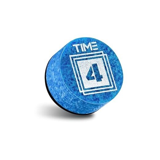 TIME Billiard Pool Cue Tip - 14mm/ Blue/Hardness TIME Pack 10 TIME 3 (Medium)