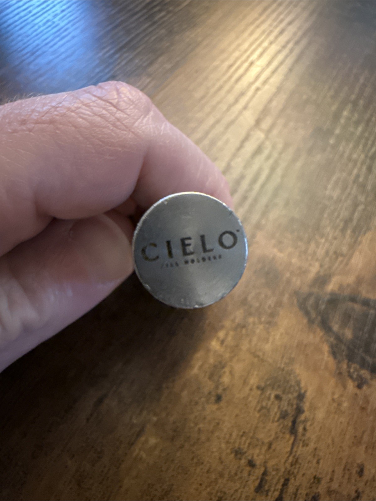 Cielo Stainless Steel Two Chamber Pill Holder Keychain Waterproof Silver