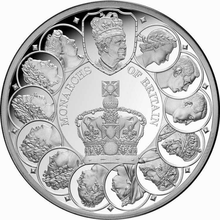 Tokelau 2024 Royal Monarchs of Britain & King Charles III $1 Oz Silver—Just 1000