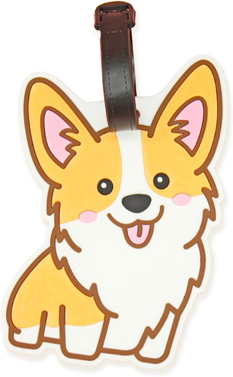 Corgi Luggage Tag Dog Suitcase Decorations ID Identify Labels for Travel
