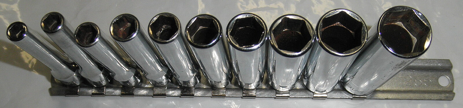 110STMY Snap-on 10 Pc 1/4" Drive 6-Point SAE Flank Drive® Deep Socket Set 512...