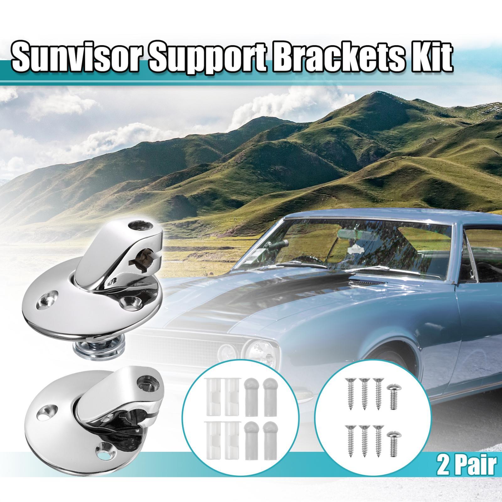 2 Pair Sunvisor Support Brackets Kit 7790753 for Buick for Chevrolet 1964-1973