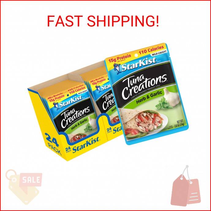 StarKist Tuna Creations Herb and Garlic Pouch (2.6 oz - 24 Pack)