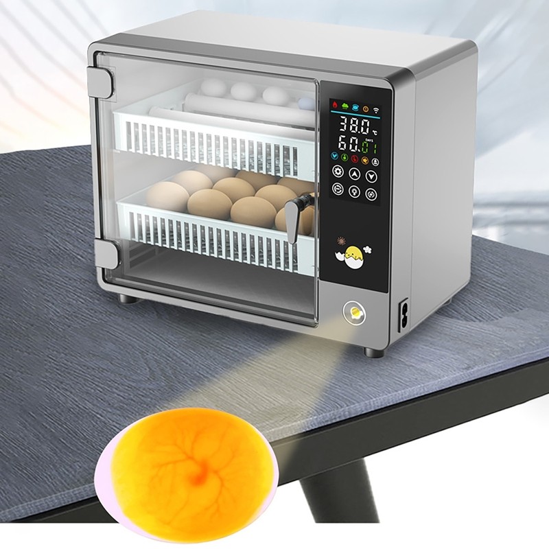 24 Eggs Incubator Temperature Control Automatic Digital Chicken Egg Hatcher 50W
