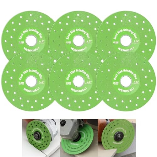 Diamond Rock Slab Grinding Disc Set 6 Pc Tile Glass Marble Blade