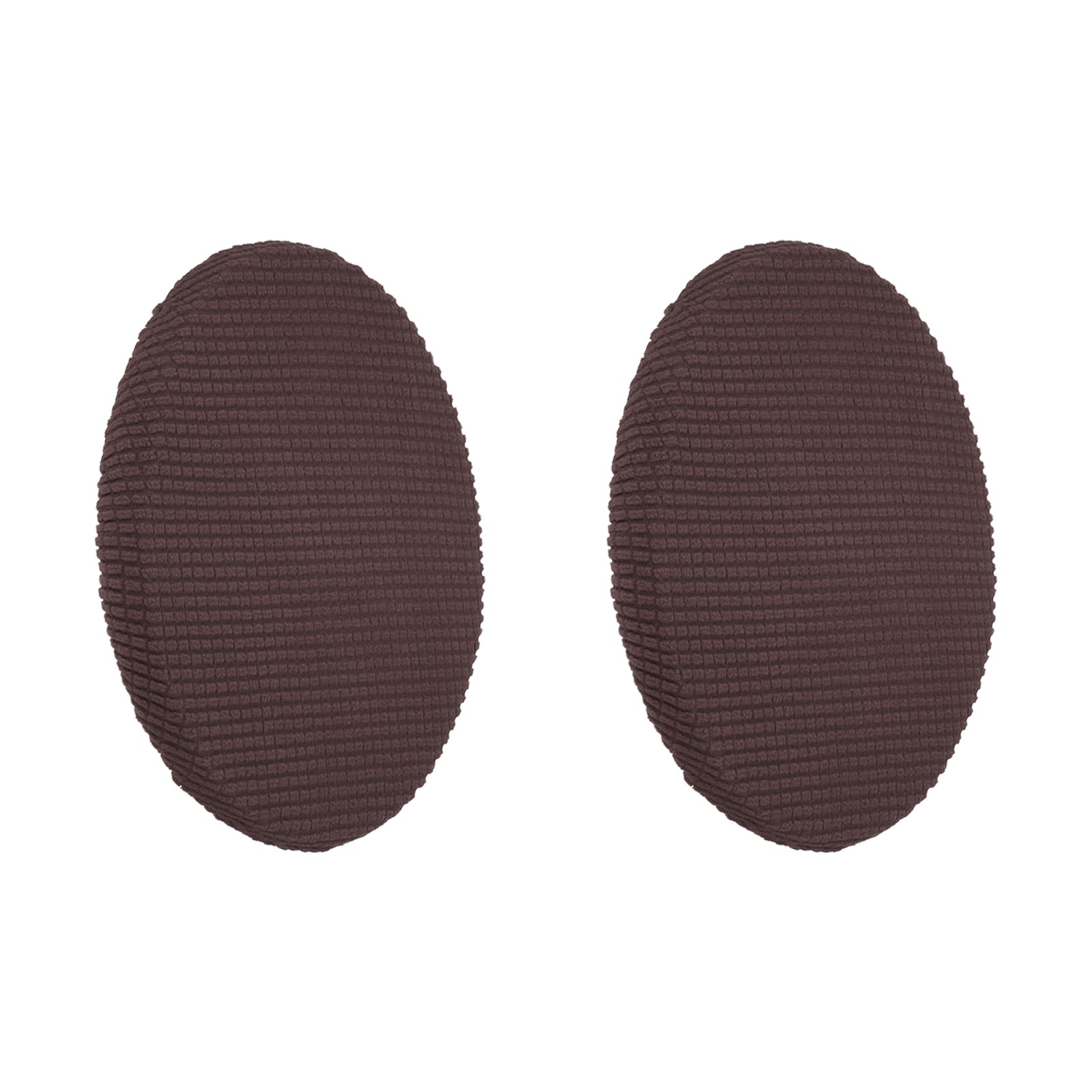 2X Bar Stool Covers Round Chair Seat Cover Cushion Dia 11"-14" Brown