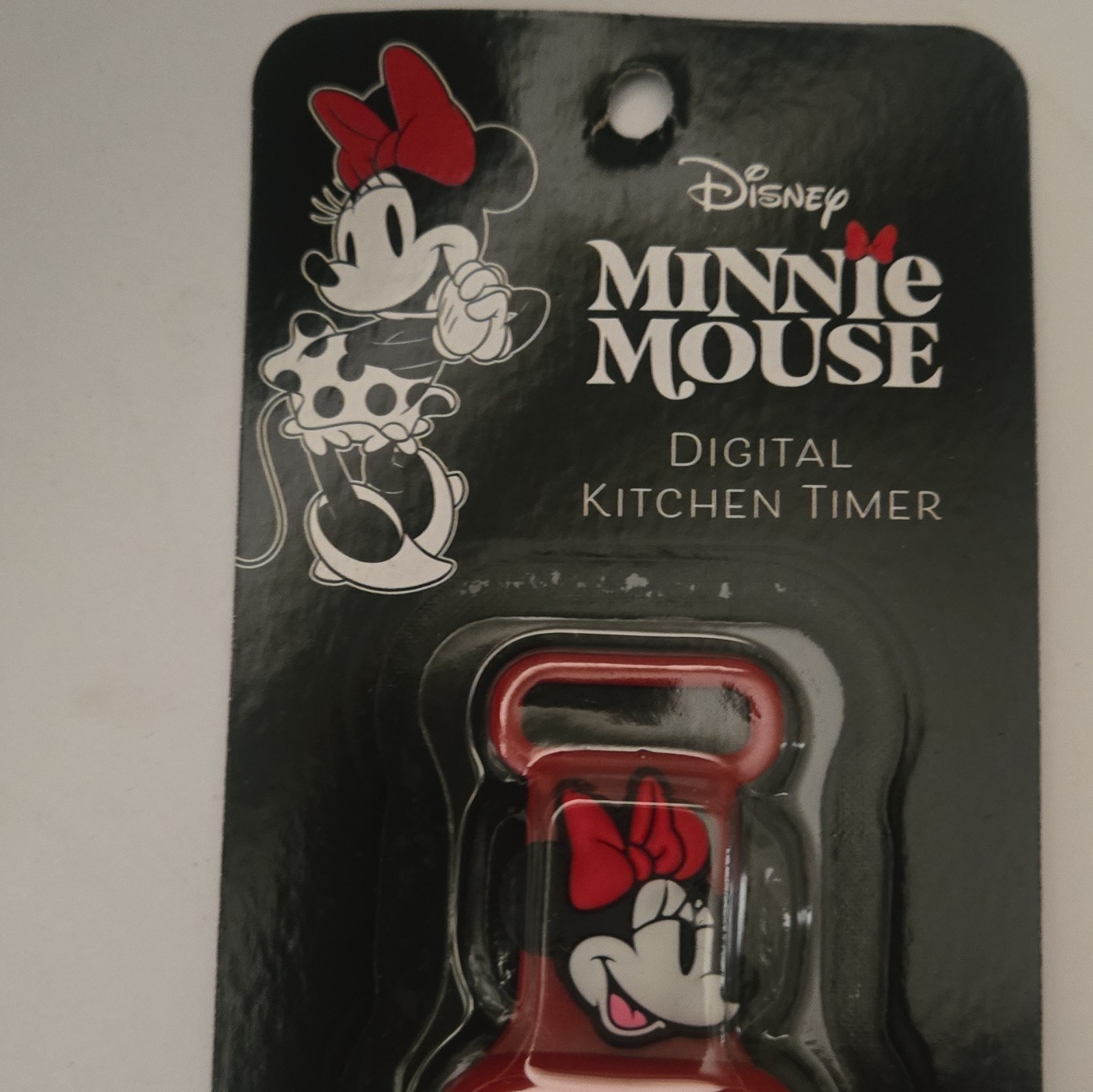 Disney Minnie Mouse Digital Magnetic Kitchen Timer Countdown/Count Up Red