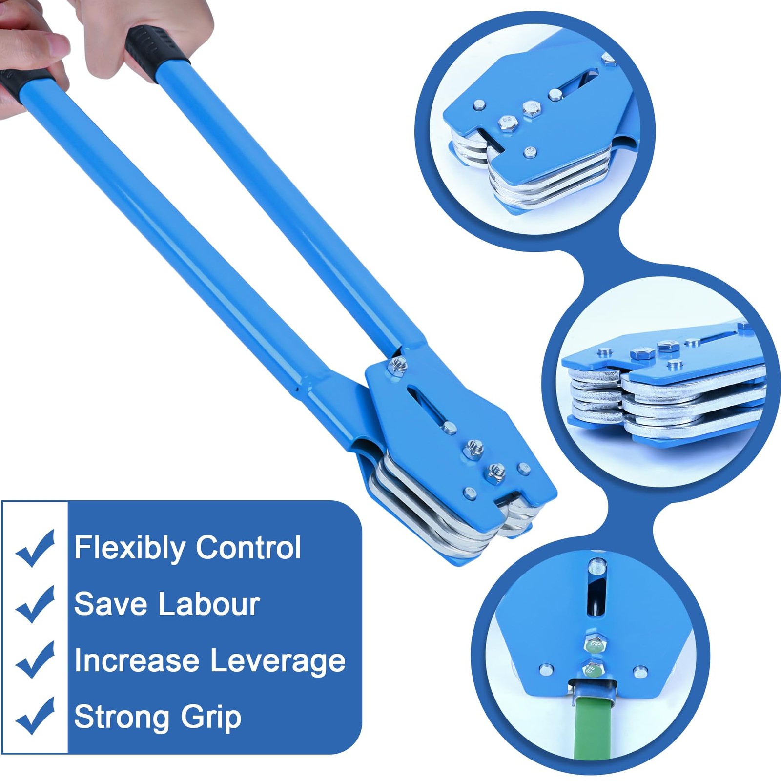 Banding Packaging 1772 FT (Length only), Strapping Kit (Blue)
