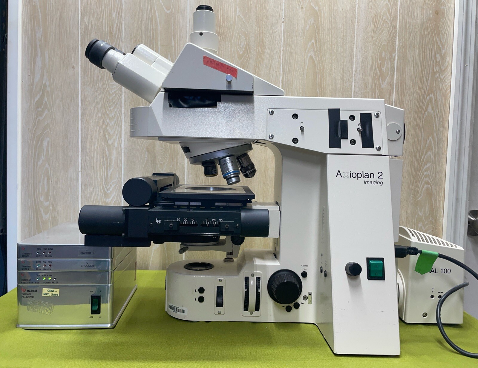 Carl Zeiss, Model Axioplan 2 Microscope, Hal 100 and a MAC5000 Control