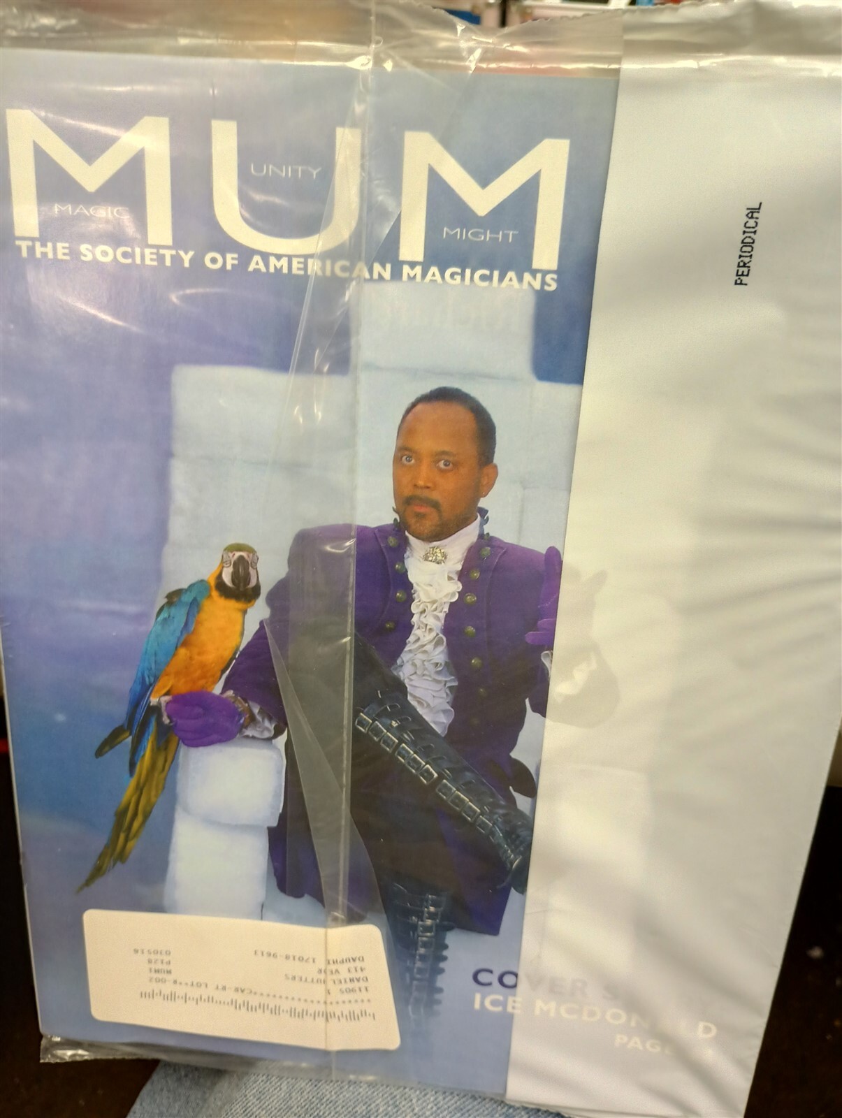 Ice McDonald MUM Society of American Magicians Magazine Issue Brand New Sealed