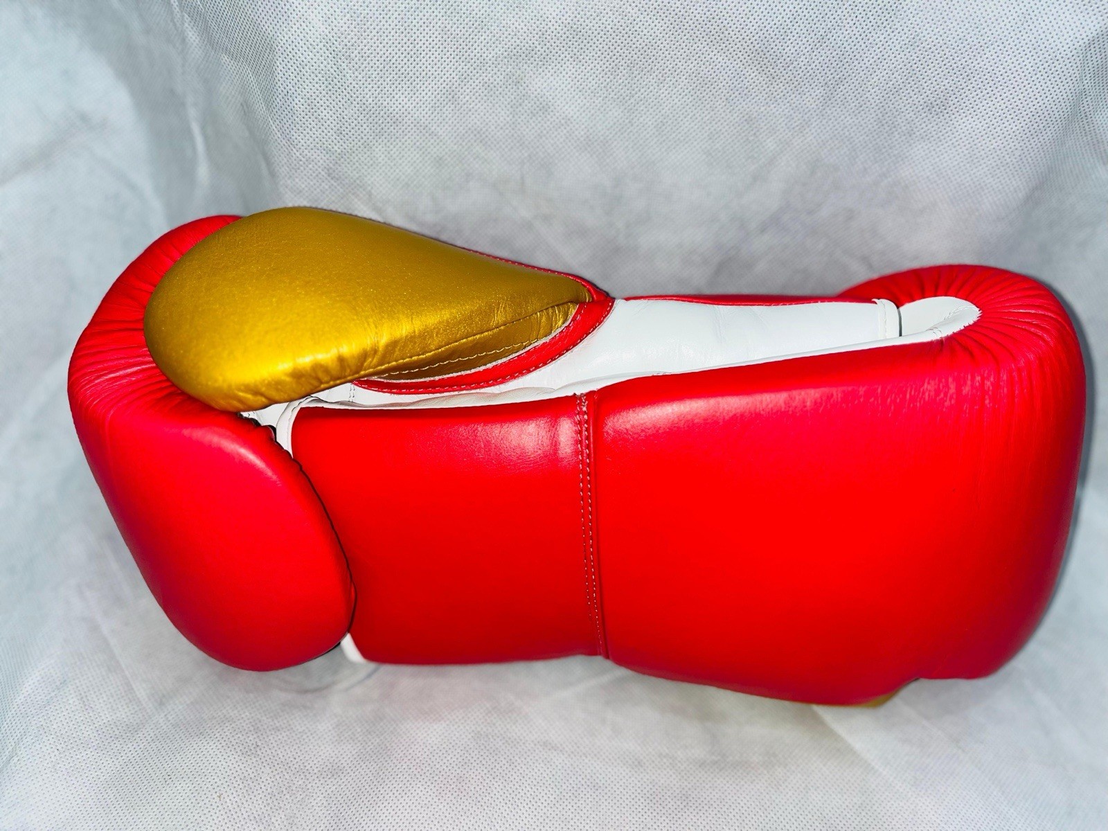 Lace Up Dark Pink and Gold Gloves