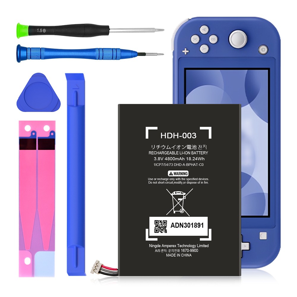 New HDH-003 Battery Replacement For Nintendo Switch Lite HDH-001 4800mAh + Tools