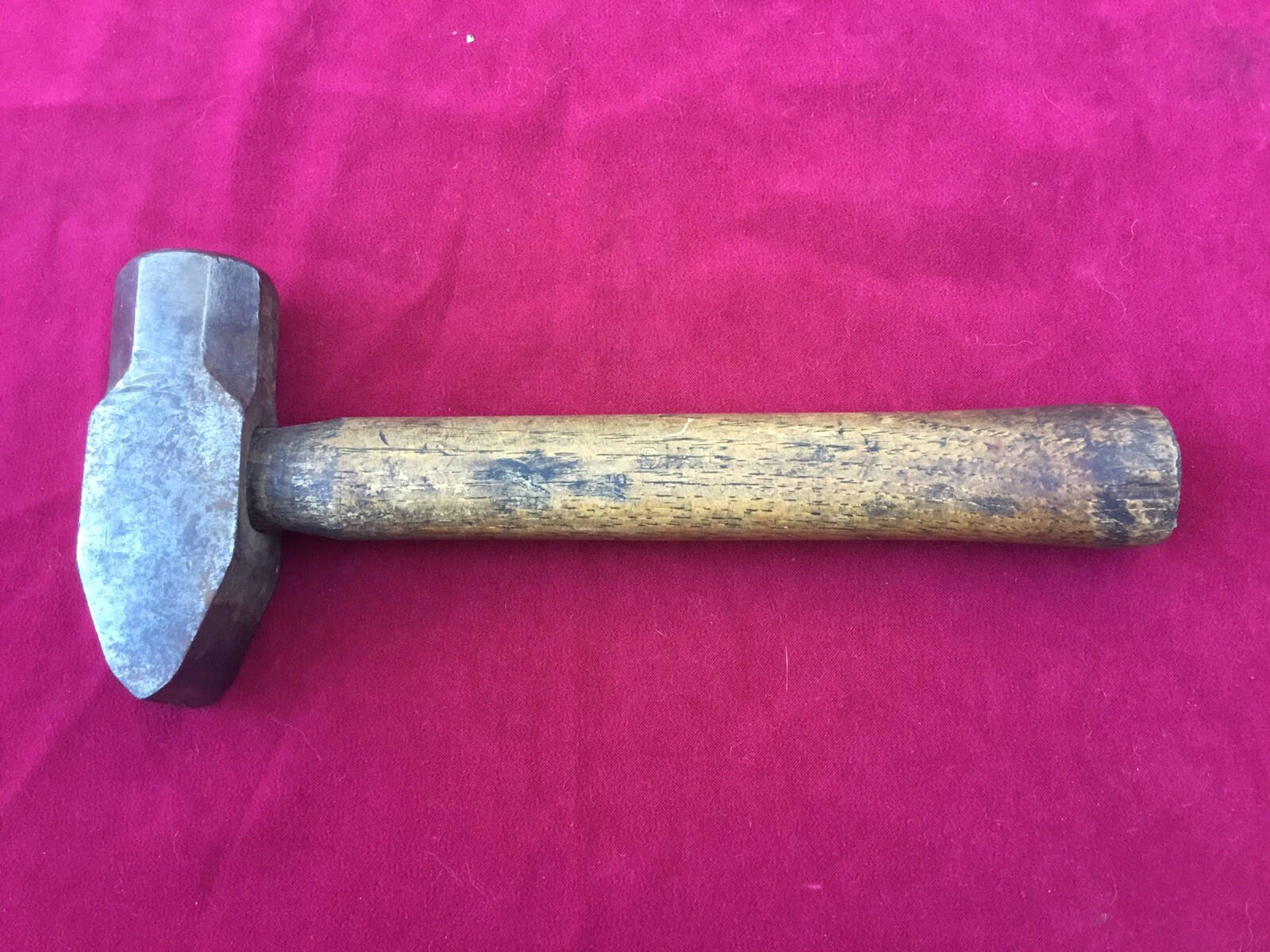 vintage stanley blacksmith pein hammer model 401 32 oz. dixie handle