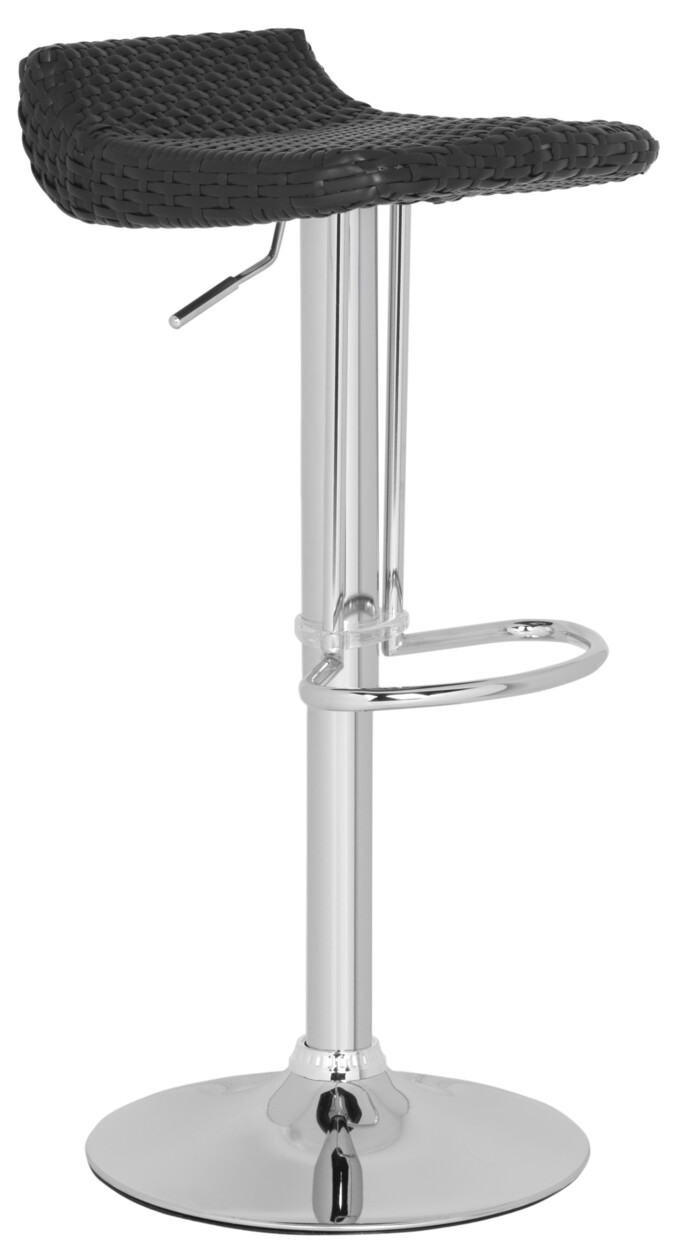 SAFAVIEH Juji Swivel Bar Stool | Black |