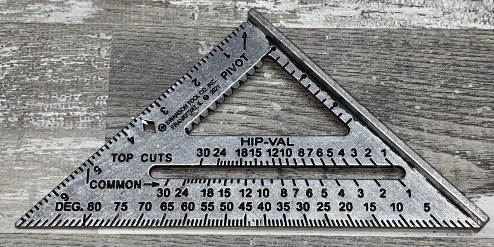 2021 SWANSON SPEED SQUARE USA - Aluminum 7" - Measuring / Framing Tool