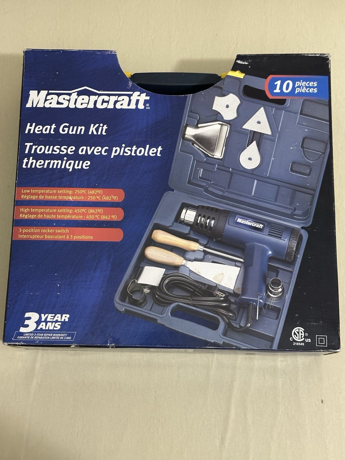 Mastercraft Heat Gun Kit - SEALED!