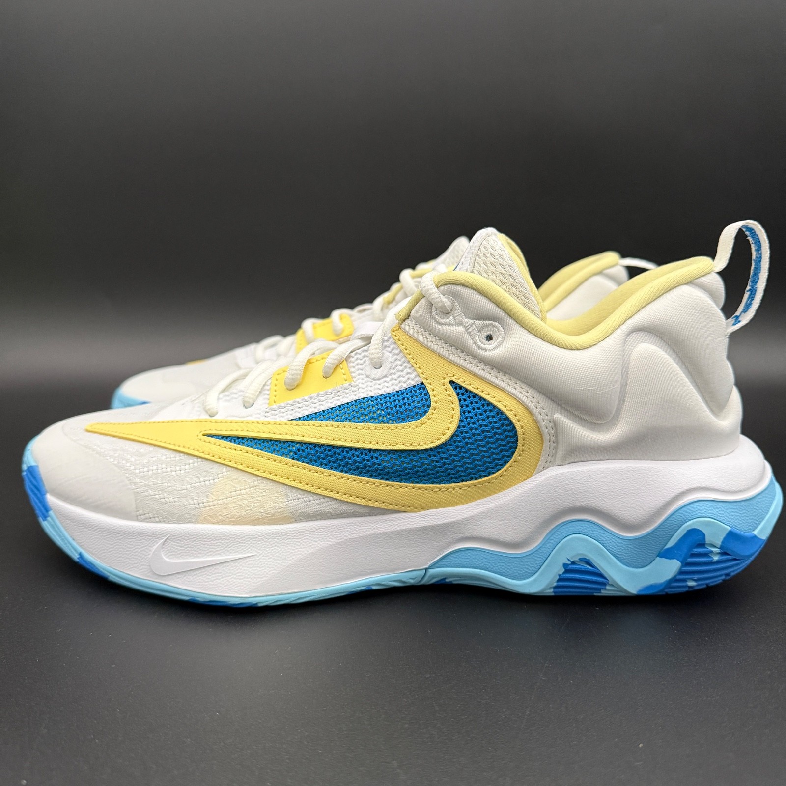 Nike Giannis Immortality 3 Mens Size White/LT PHOTO BLUE YELLOW DZ7533 101