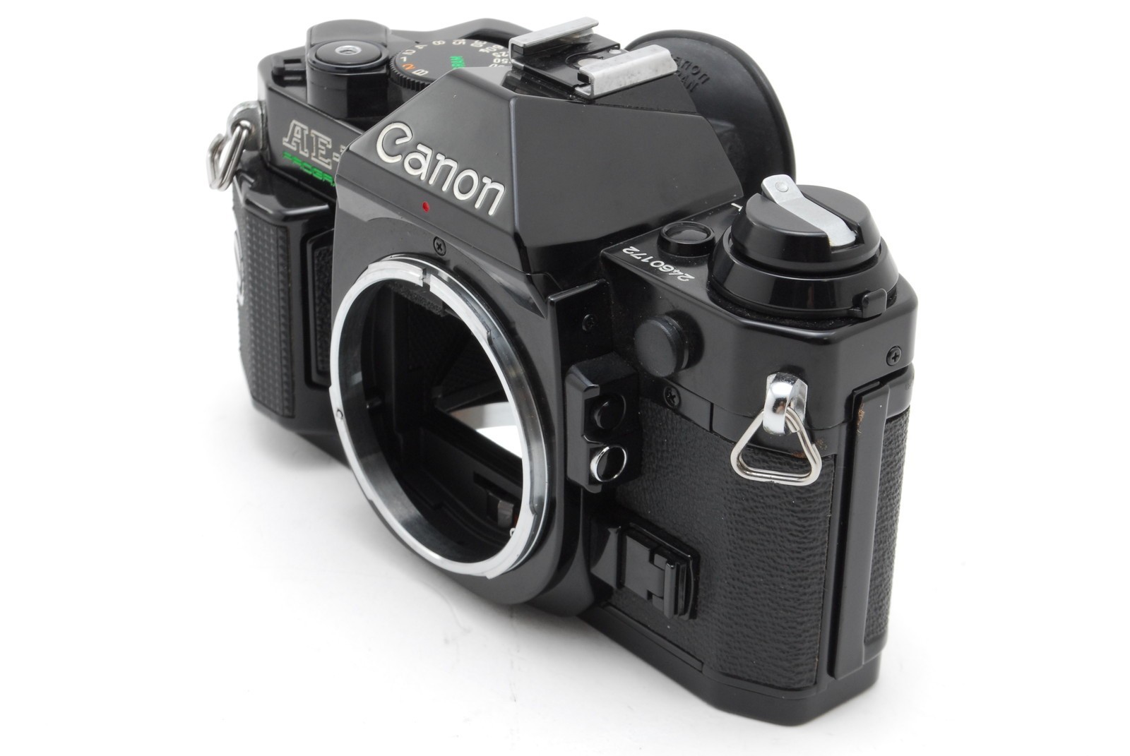 [Near MINT] Canon AE-1 Program Black Film Camera New FD NFD 50mm f2 Lens JAPAN