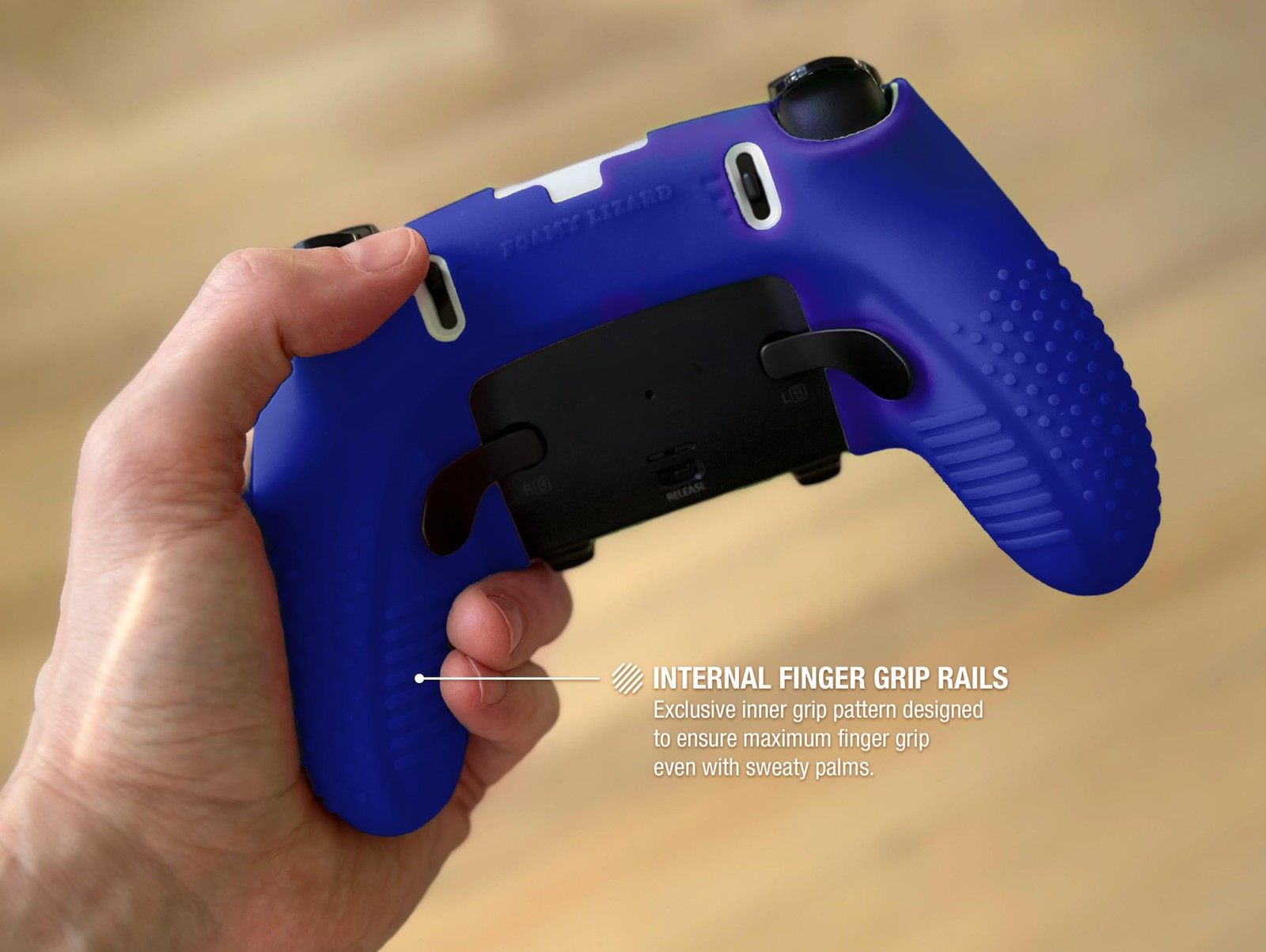 Foamy Lizard Eclipse PS5 Edge Controller Skin Combo Set | Dock Cobalt Blue