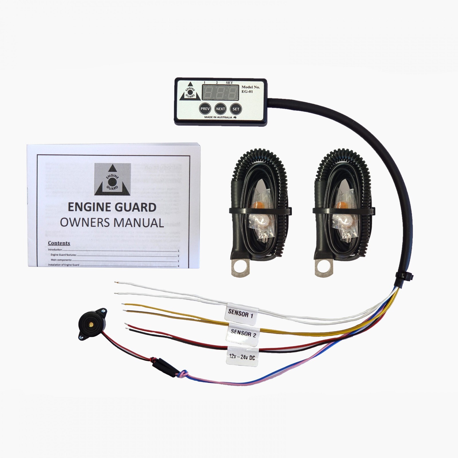 Engine Guard Dual Temperature Kit EG01-2 OVERHEAT ALARM Save your Head Gaskets!
