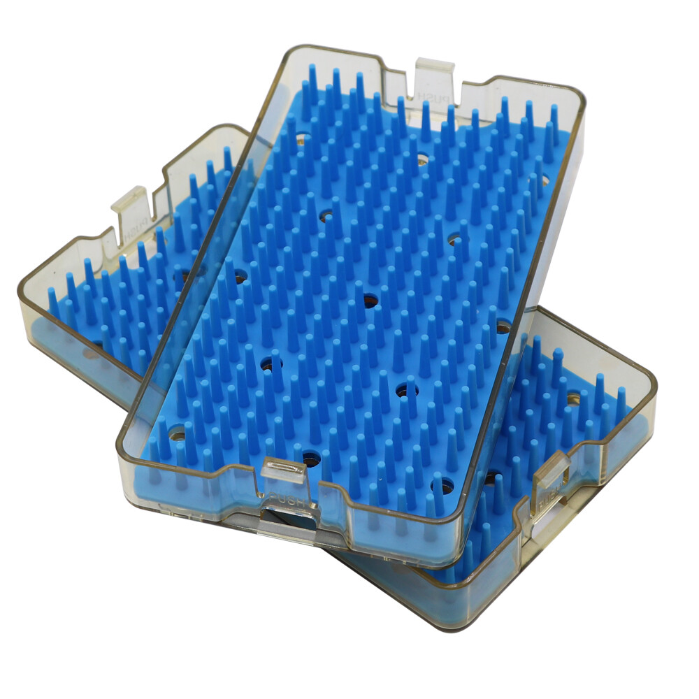 Double layer surgical box surgical tray sterilization case box with mat PPSU