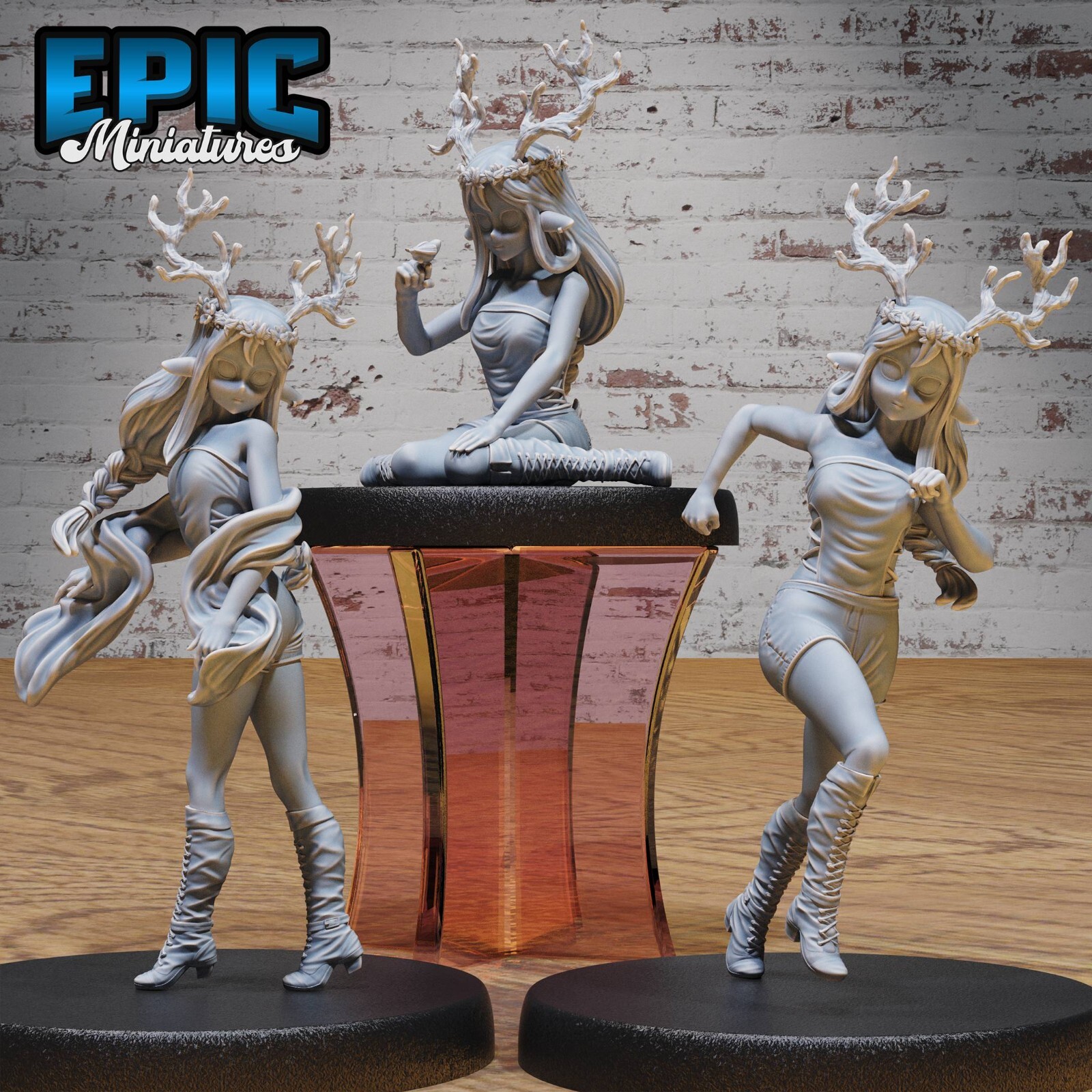 Druid Child Female Dungeons and Dragons Miniature D&D, Fantasy Miniatures