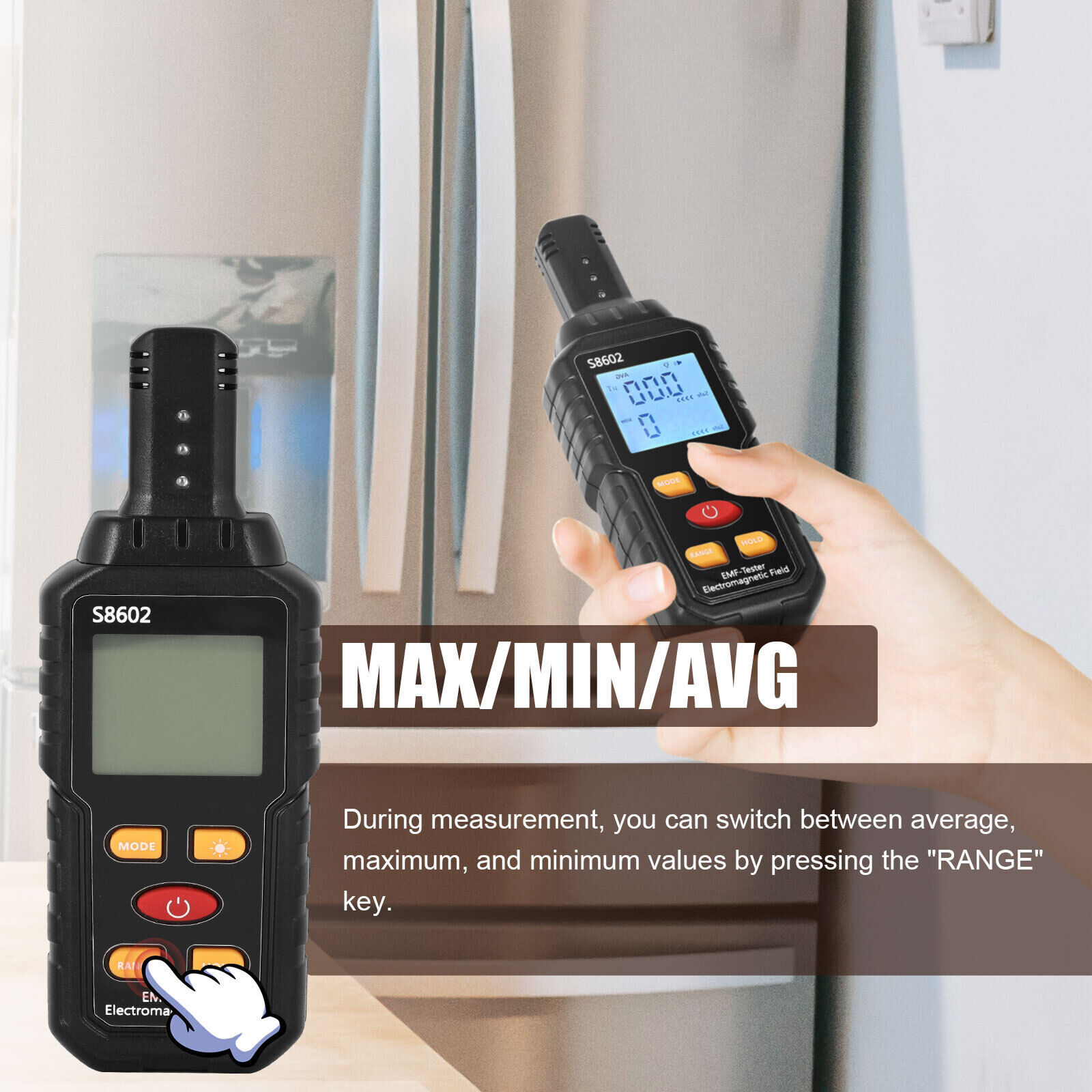 Black Radiation Detector Dosimeter Geiger Counter EMF Electromagnetic Tester
