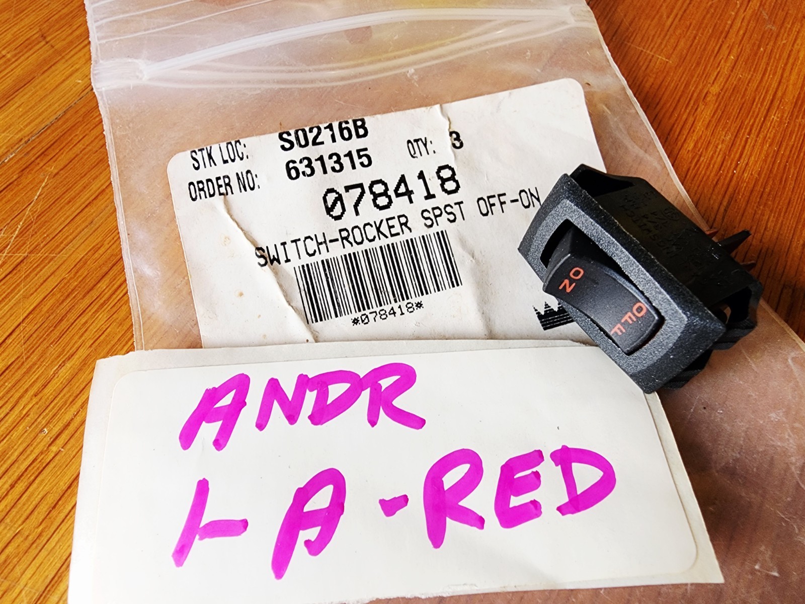 Taylor Freezers 078418 Rocker Switch