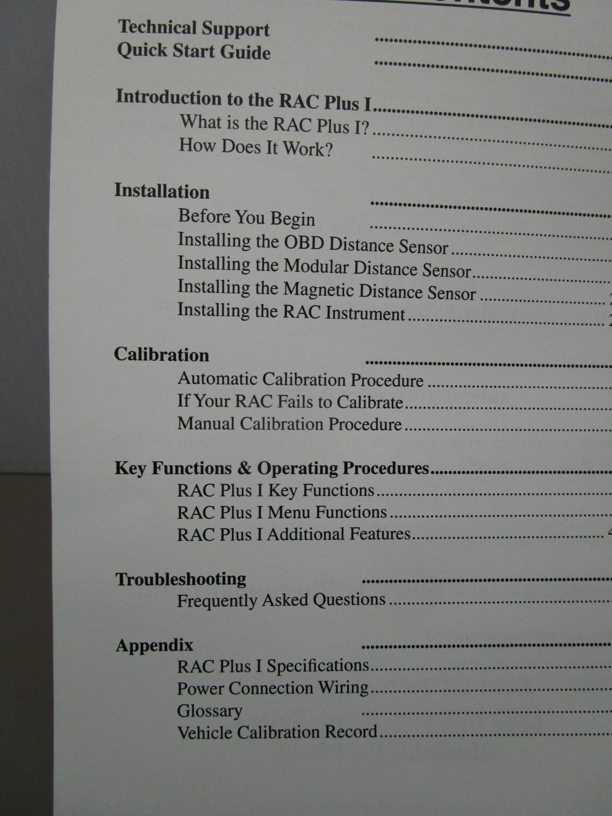 Jamar RAC Plus 1 DMI Users Manual